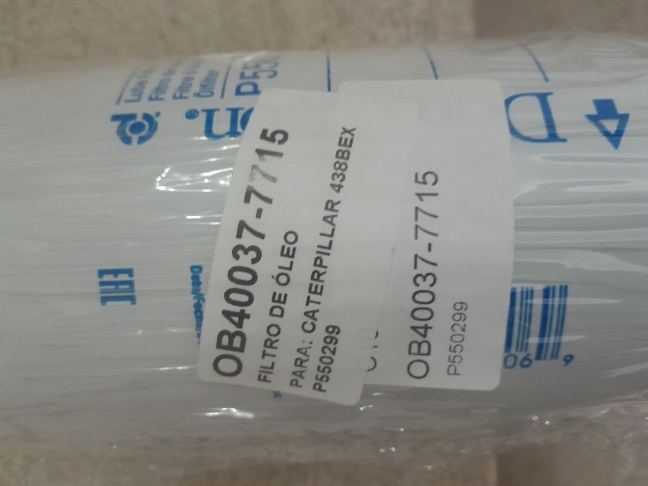 Filtro óleo para máquina cat novo cartapillar