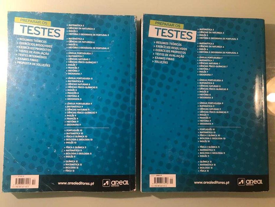 Livros para preparação dos testes de Biologia