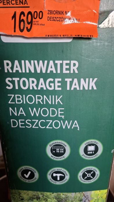 Zbiornik na deszczówkę