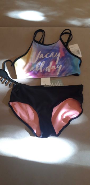 Wyprzedaż! H&M kostium kąpielowy czarny 158/164 tanio!