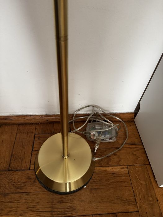 Lampa stojaca retro vintage zloto 120 cm
