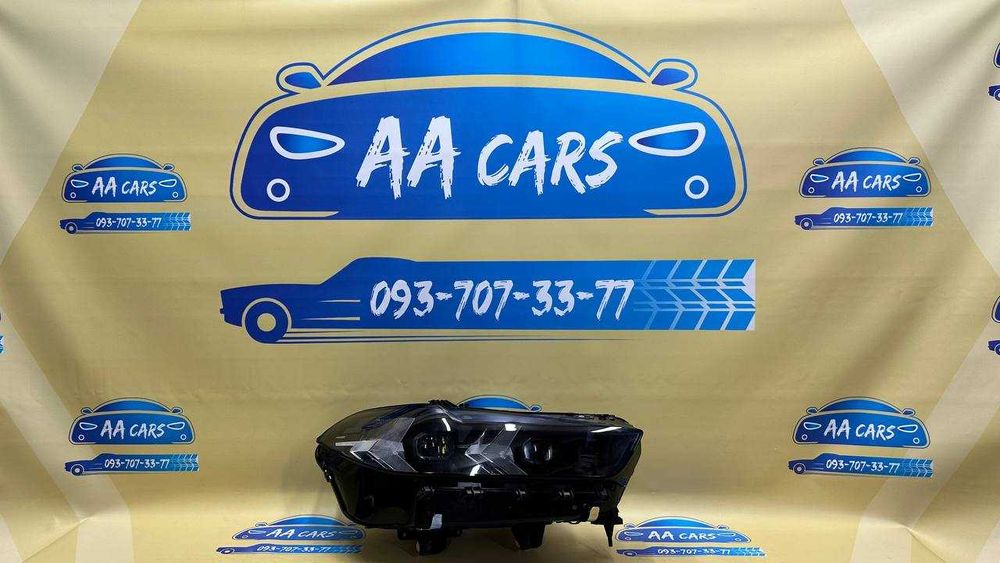 Оптика Фара Фары Фари BMW X5 F95 G05 LED USA X6 G06 LCI Чорни Черные