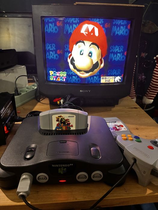 Nintendo 64 + Super Mario 64 z Japonii + zasilacz EU