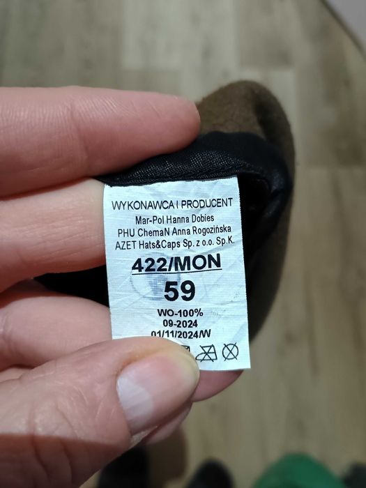 Beret oliwkowy WOT rozmiar 59 wzór 422/MON