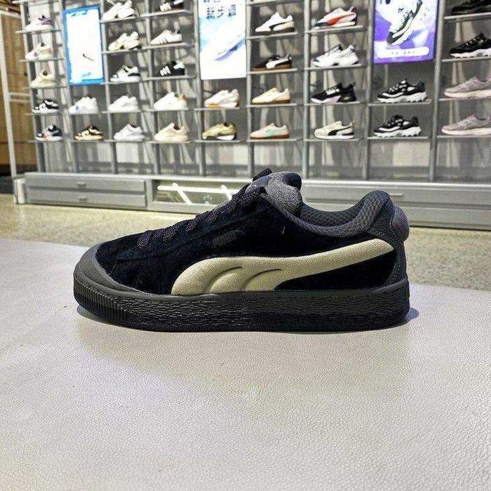 Puma Suede XI Crush пума суеде ікс ель чорні з білим кеди пума
