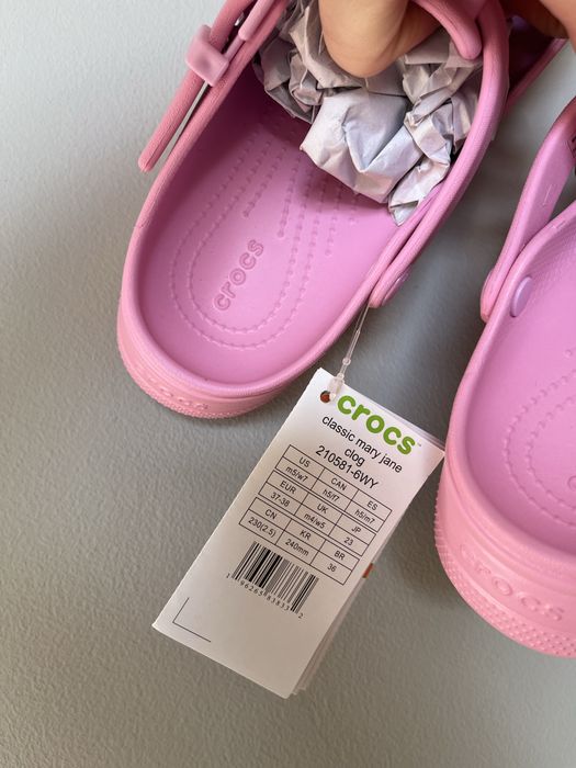 Уцінка Crocs mary jane pink 37, крокси мері джейн рожеві