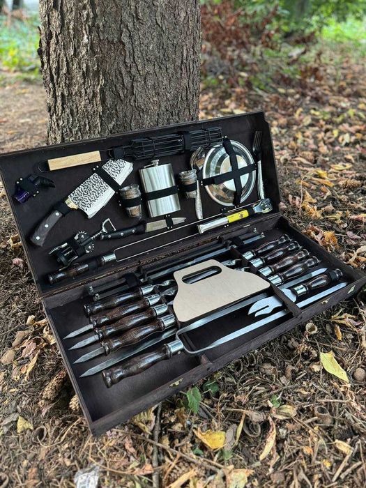 Подарунковий набір шампурів у кейсі Набір шампурів Набір для шашлику