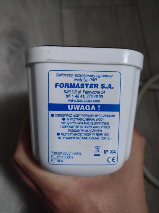 Podgrzewacz wody Dafi 7,3 KW