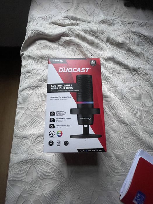 HyperX DuoCast microfone profissional
