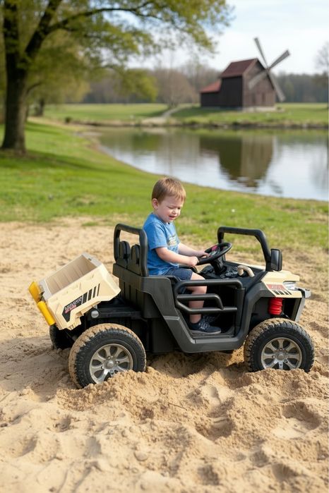 Auto na akumulator Ciężarówka wywrotka Kiper 4x4 180 Watt