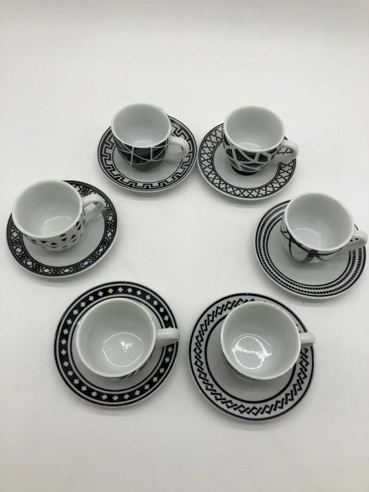 Filiżanka Excelsa Platinum porcelana 70 ml 6 szt.