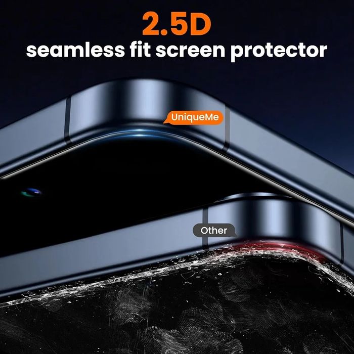 Захисне скло TOCOL 2 шт. для iPhone 15/16 Pro 6,1" загартоване скло 9H із рамкою