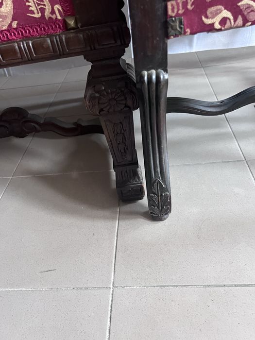 XIX-XXwiek  Para foteli w stylu angielskim - do gabinetu , kancelarii