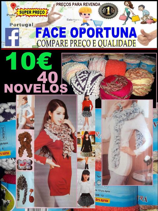 Lote de Rolos para tricô ou crochê