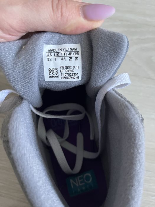 Оригінал ADIDAS NEO високі утеплені кеди, розмір eu 40,5