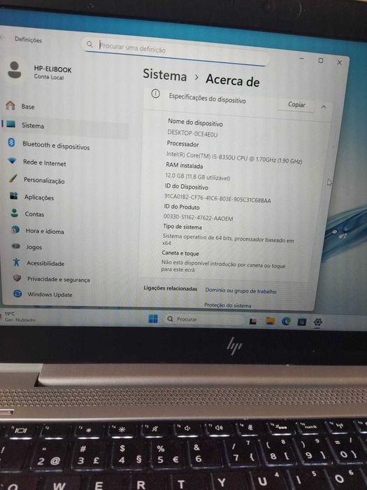 Portatil HP EliteBook 840-G5 8 Geraçao