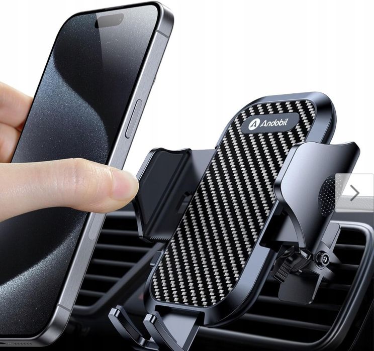 Uchwyt samochodowy na telefon na kratkę nawiewu stabilny andobil