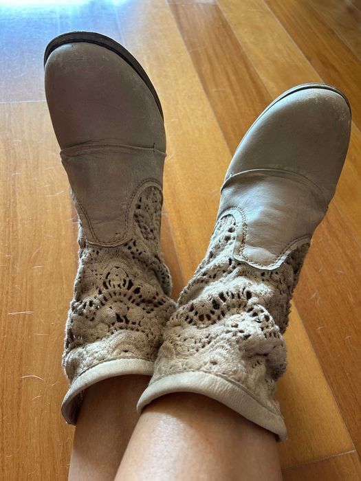 Botas de renda de marca Bunker