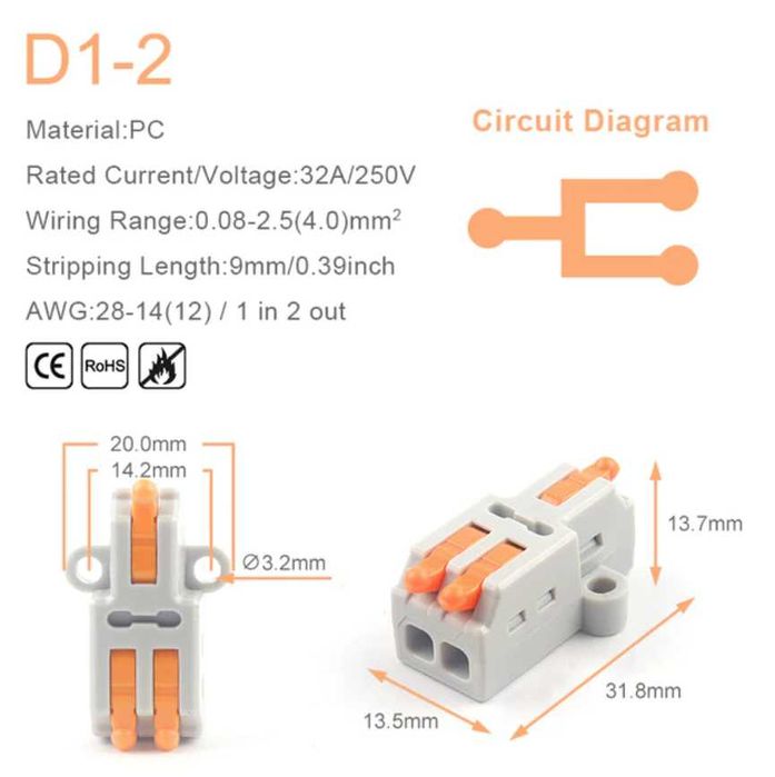 набір клем швидкого монтажу