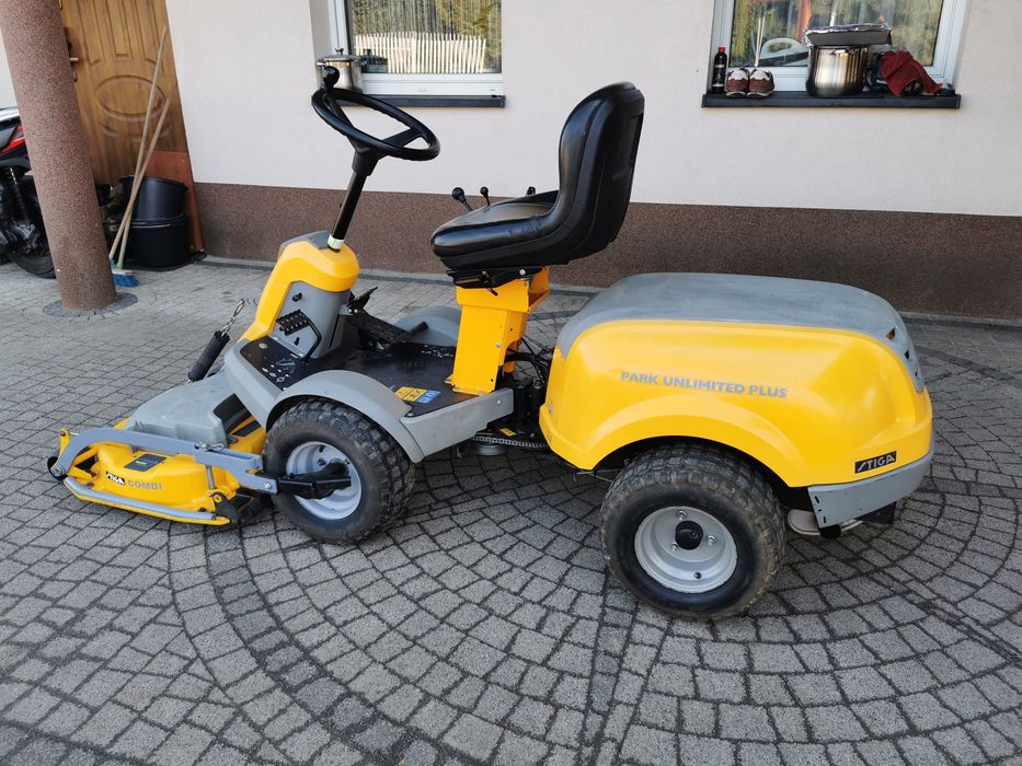 PROMO Stiga Park 20HP Briggs z Pompą Ol 2 noże elektryczne Traktorek Kosiark