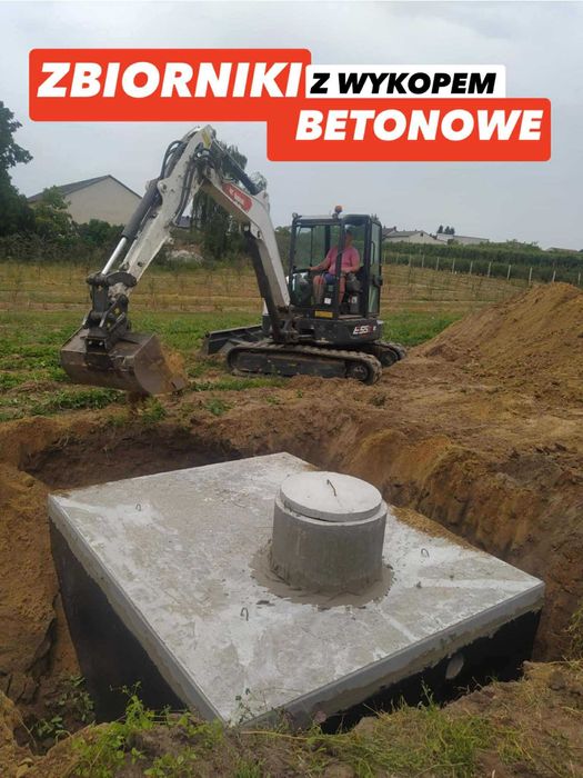Szambo Betonowe z Wykopem Kompleksowo Szamba Kanał Samochodowy