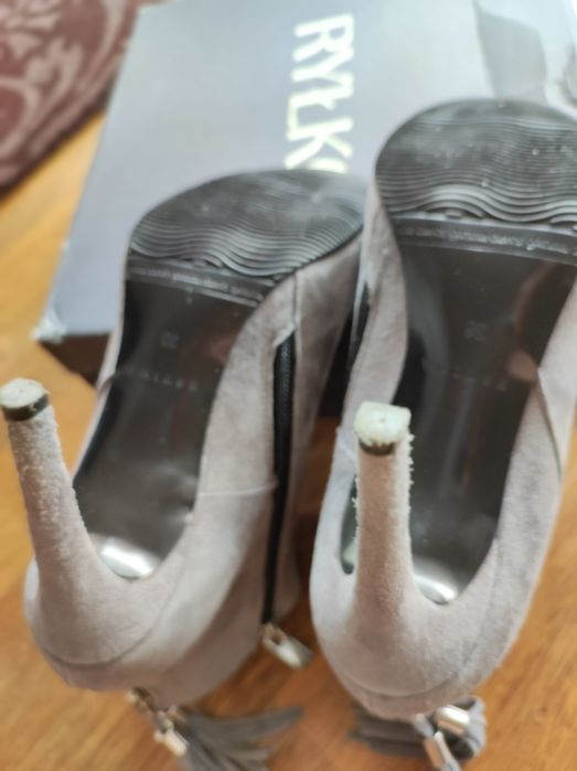 Szare botki Ryłko, rozmiar 36