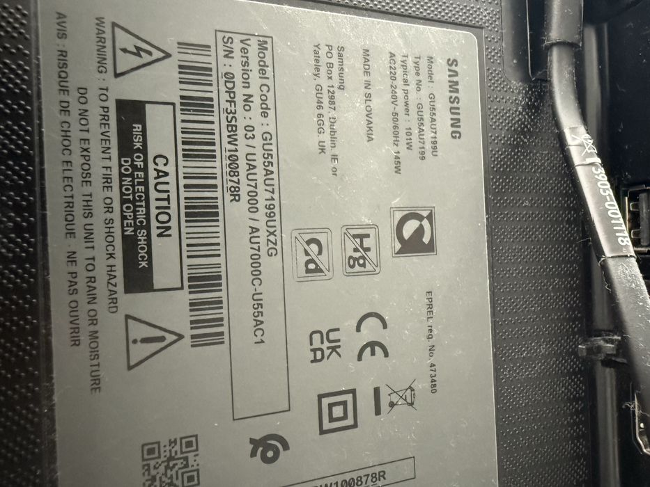 Телевізор Samsung GU55AU7199U