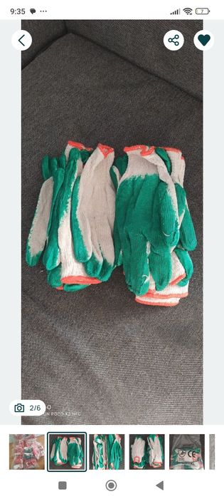 Rękawiczki ogrodowe, robocze WAMPIRKI  paczka 110par. XL