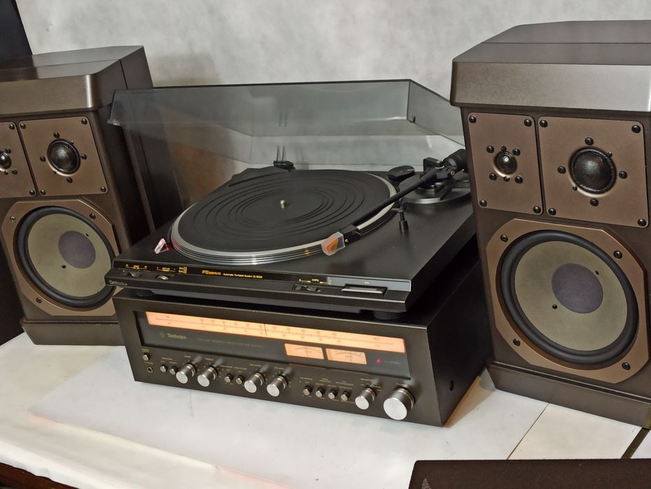 Zestaw TECHNICS Amplituner + Gramofon + Kolumny
