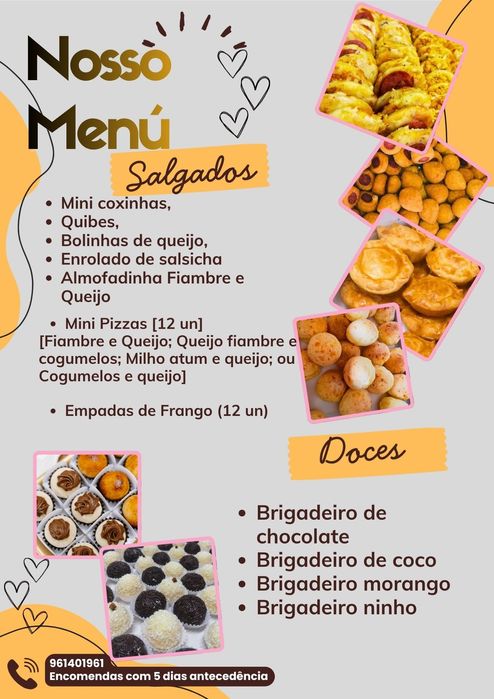 Salgados Miniaturas/Festa Aniversário/Crianças