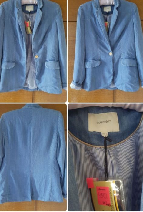 Джинсовый пиджак Cotton,р.36