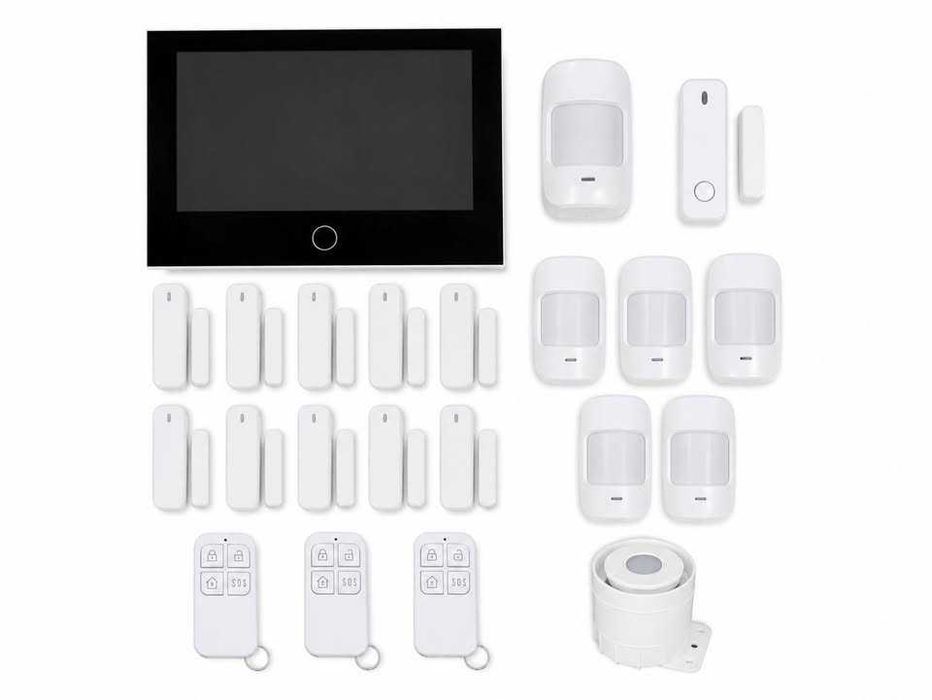 ALARME COMPLETO 4G/ WIFI - ECRÃ 7" + 11 Sensores + 5 Pir + Sirene - NOVO