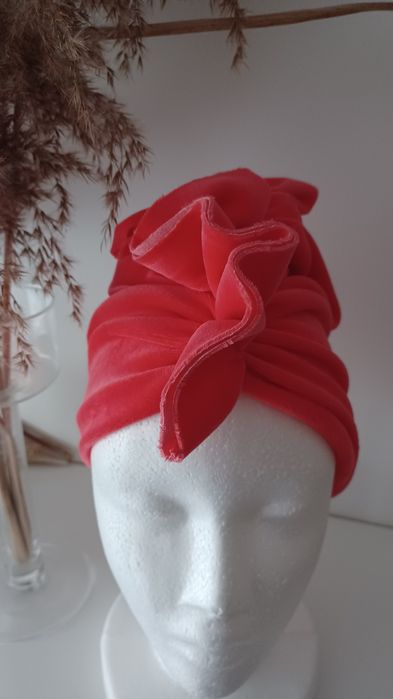 Turban welurowy nowy