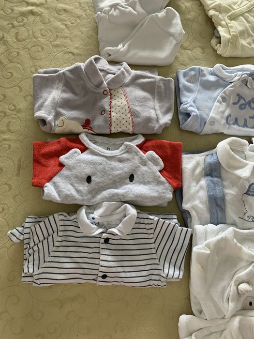 Saco roupa bebé menino 0-3m (21 peças)