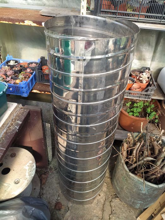 Tubo inox 35 cm x 115 cm