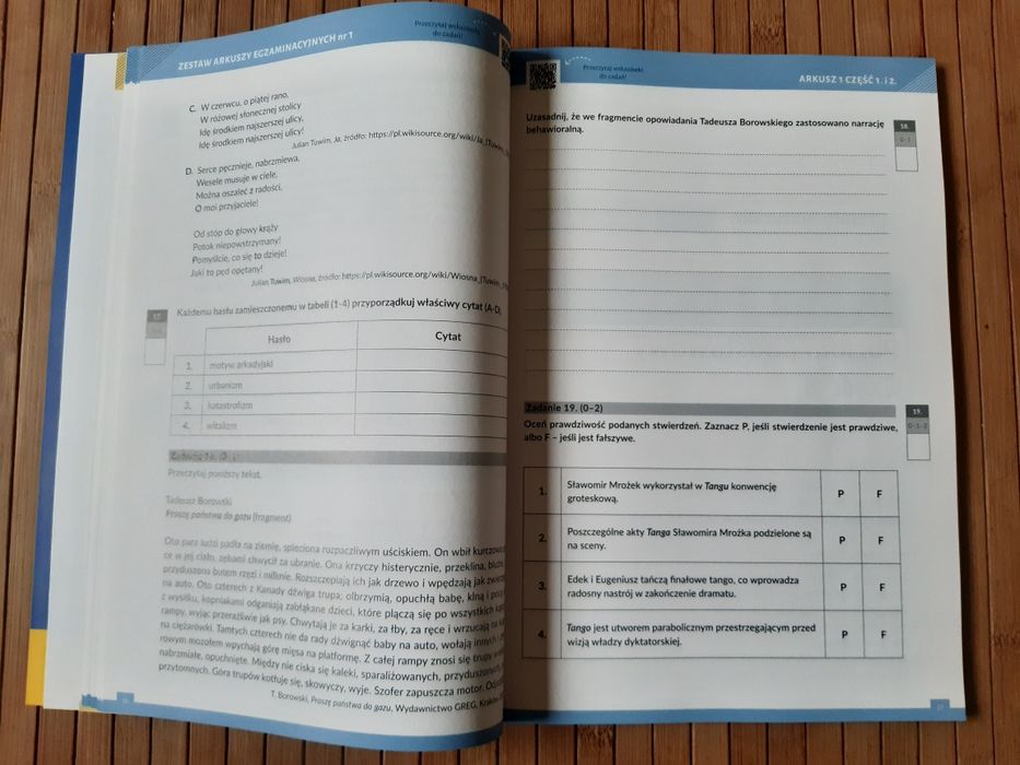 Greg matura język polski arkusze
