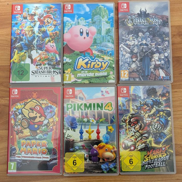 Gry Nintendo Switch – Smash Bros, Pikmin 4, Paper Mario, inne
