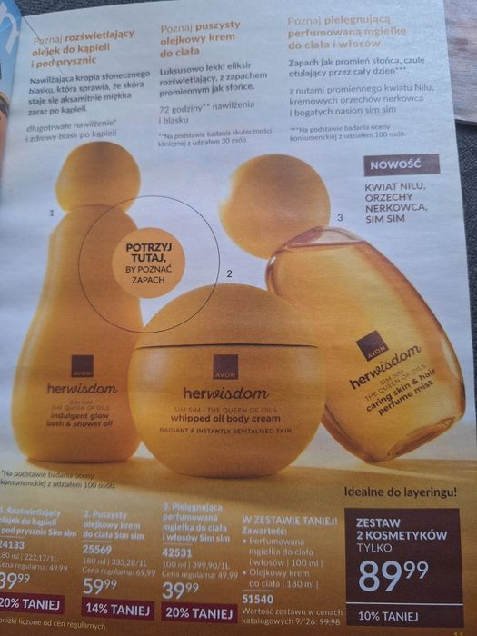 Nowości firmy Avon kosmetyki zestawy
