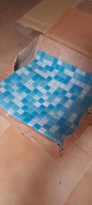 Mozaicos Bisazza azul mesclado