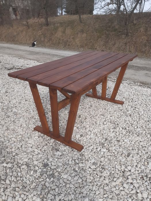 Meble ogrodowe, Stół + 2 ławki