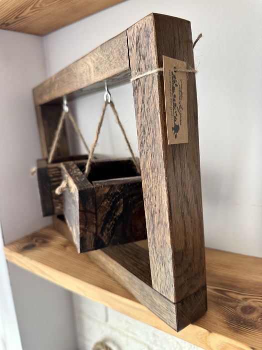 Suporte Decorativo para Suculentas – Estilo Rústico