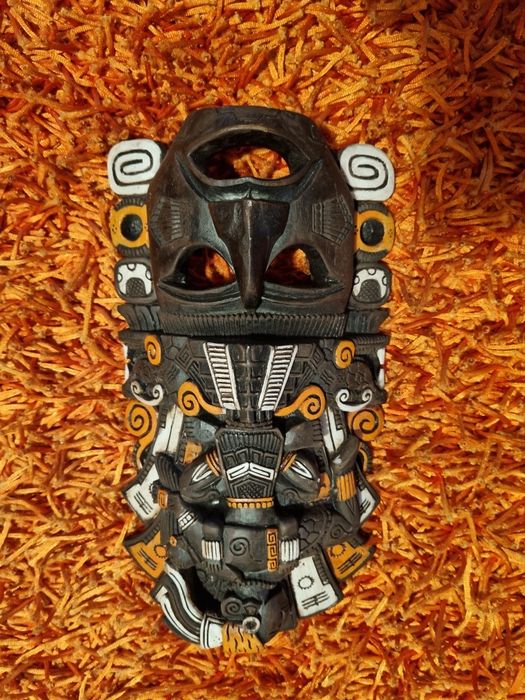 Máscaras de Cerâmica Asteca Maia trazidas de Viagem ao México
