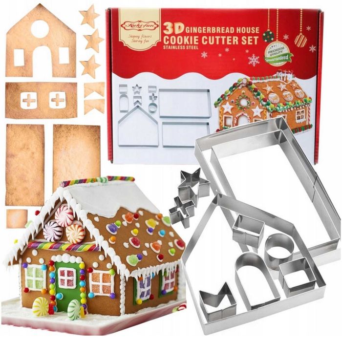 Domek Z Piernika Foremki Do Pierników Chatka Świąteczne Wykrawacze
