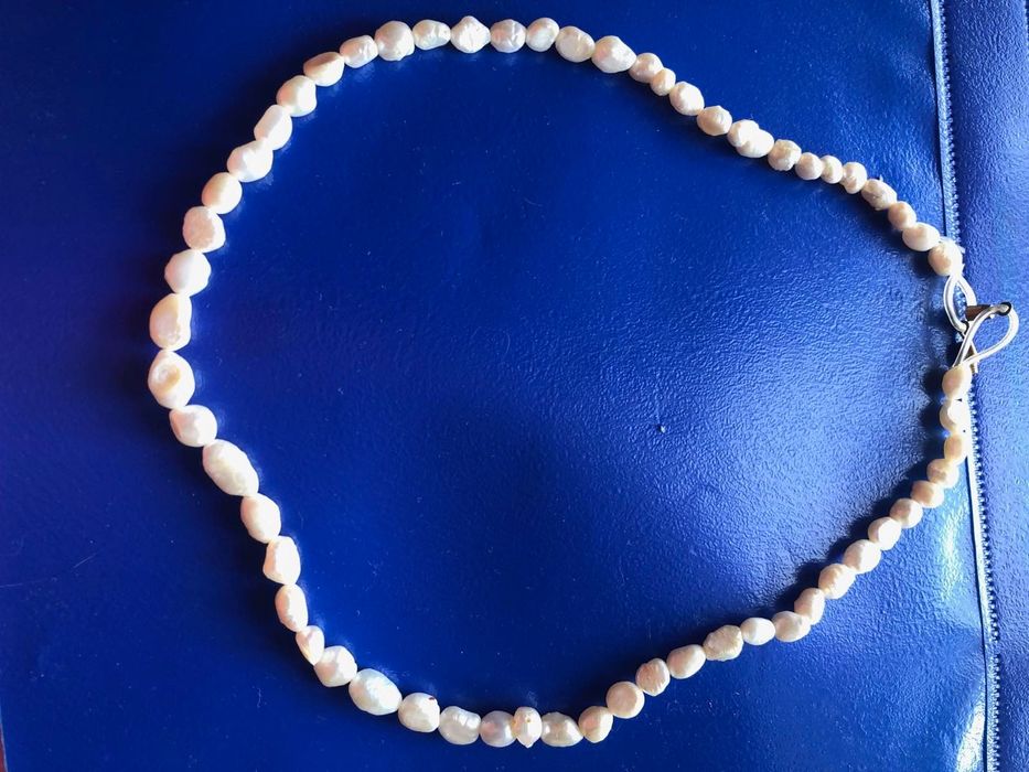 Ожерелье Красивый Натуральный речной жемчуг.47 см.