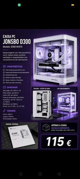 Caixa PC 115€. Oportunidades