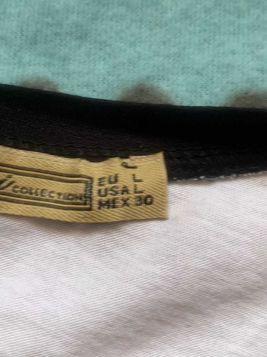 Biała bluzka koszulka L z siatką koronką