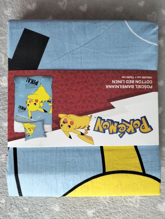 Komplet pościeli Pokemon 160x200 pościel dziecięca 100% bawełna