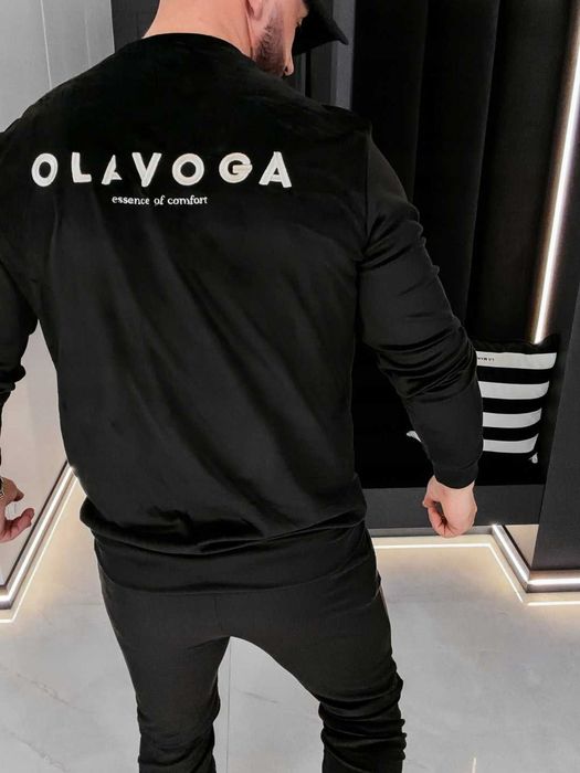 O la voga dres komplet męski welur legacy czarny M XL
