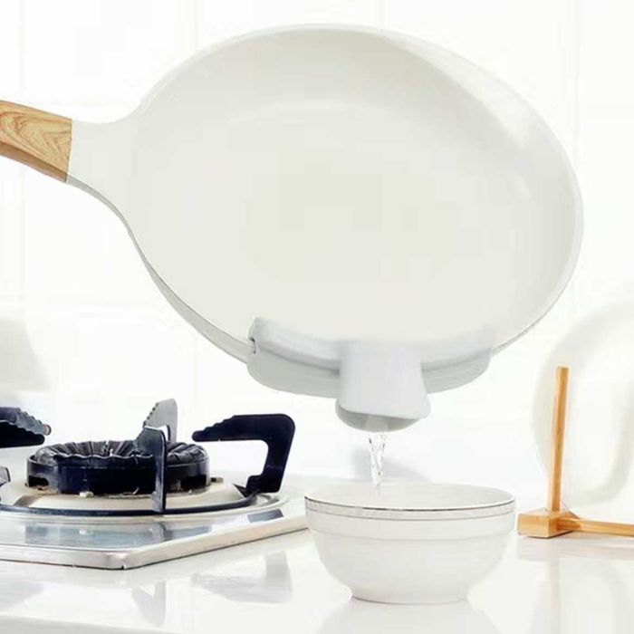 Дуршлаг накладка на посуду, для слива воды, силиконовый, жёлтый