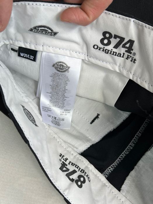 Klasyczne Spodnie Dickies 874 Original Fit Black